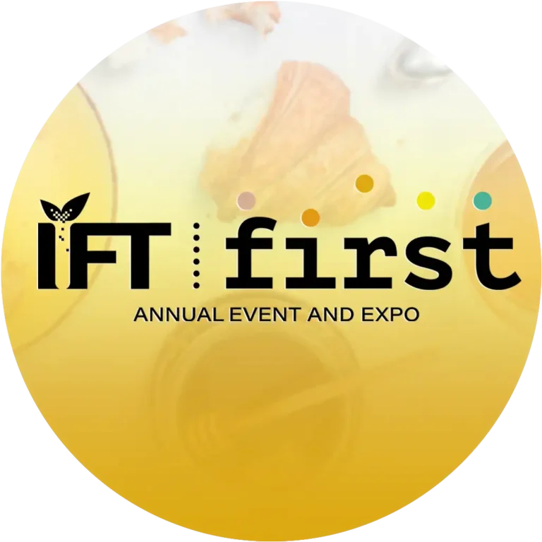 Logo of IFT First Annual Event and Expo featuring a stylized butterfly above the word