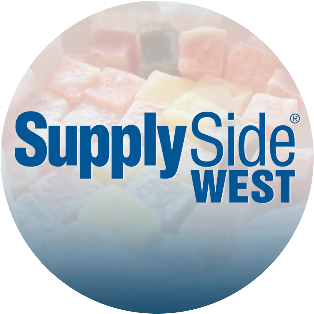Logo of Supply Side West featuring a circular design